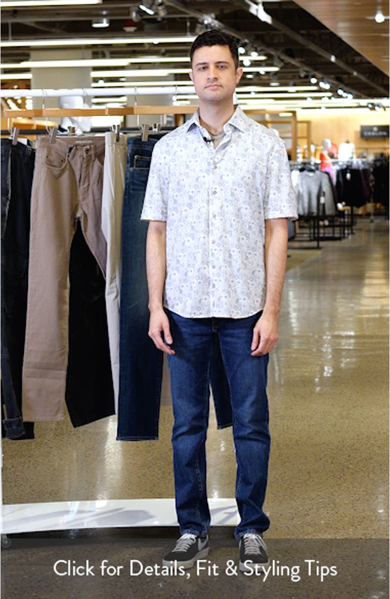 Kayce Hangin' Out Floral Short Sleeve Knit Button-Up Shirt, sales video thumbnail