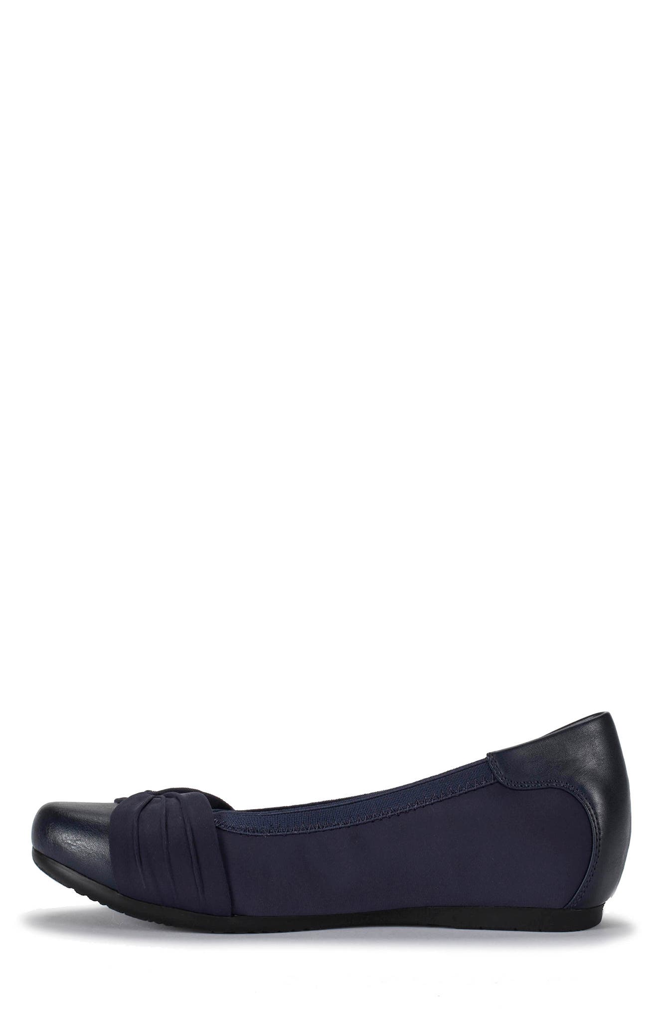 BARETRAPS Marcie Closed Toe Flat, Alternate, color, Navy