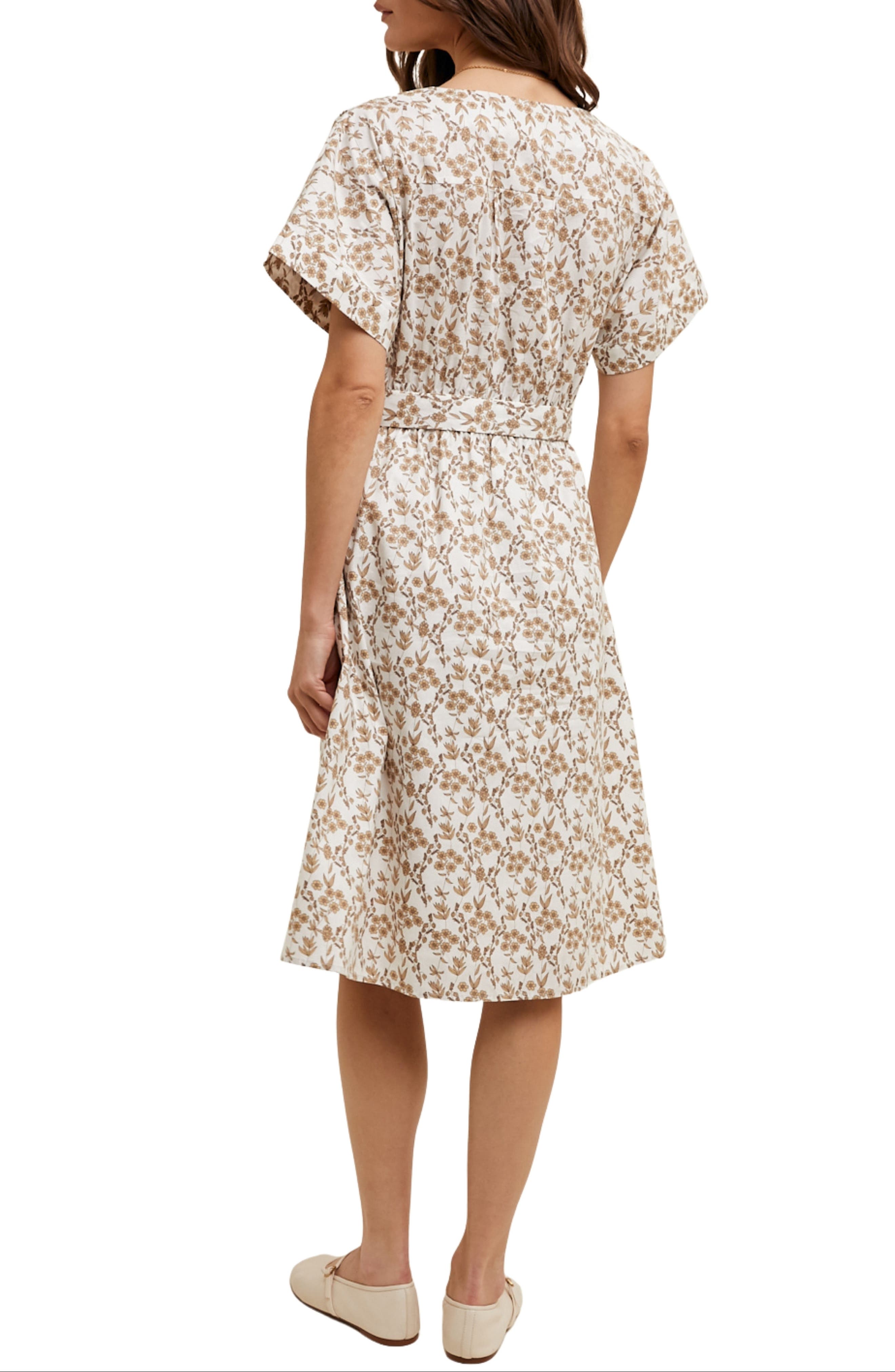 Floral Cotton Midi Dress - image 4
