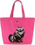 Kurt Geiger London Holborn Shopper Patch Canvas Tote