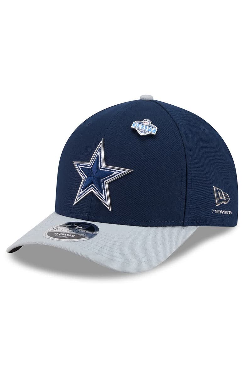 New Era Men's New Era  Navy/Silver Dallas Cowboys 2026 NFL Draft 9FORTY M-Crown Adjustable Hat, Main, color, Navy