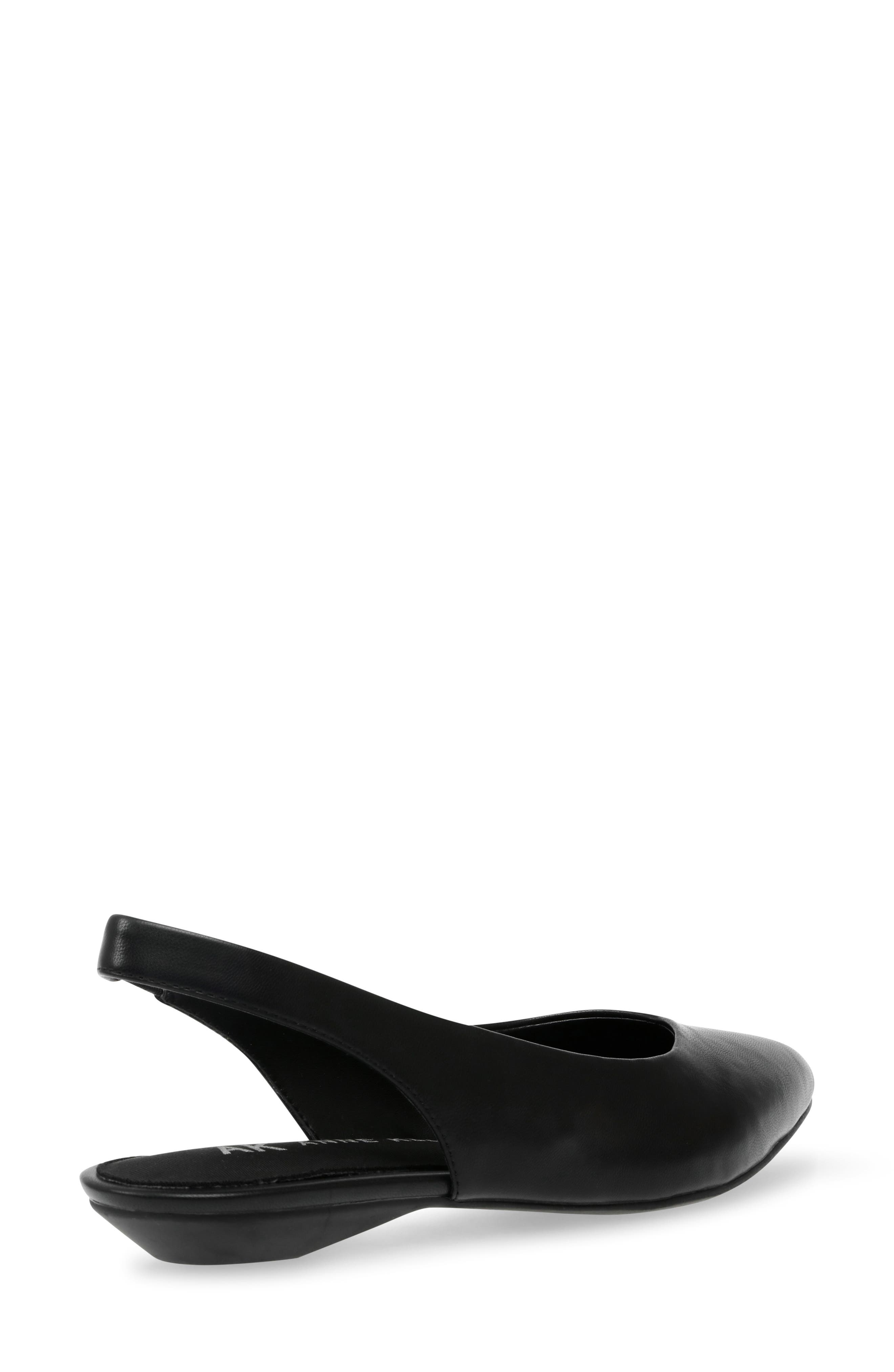 Anne Klein Oliff Slingback Flat, Alternate, color, Black