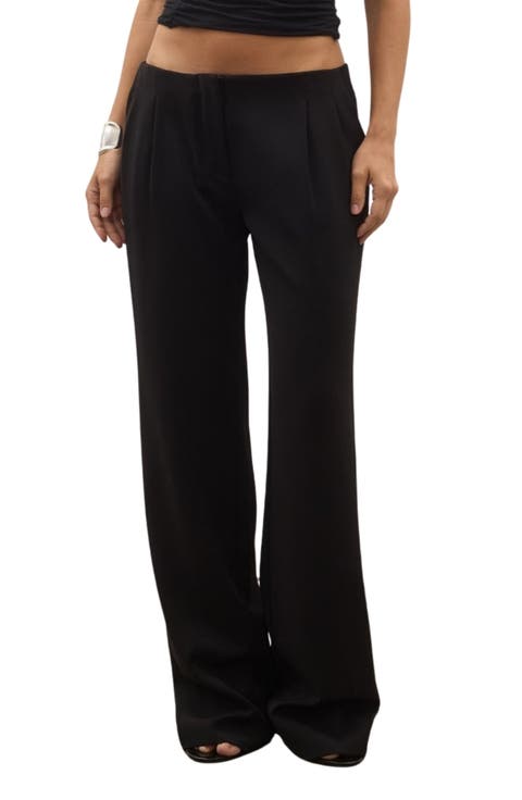 Pietra Low Waist Wide Leg Trousers