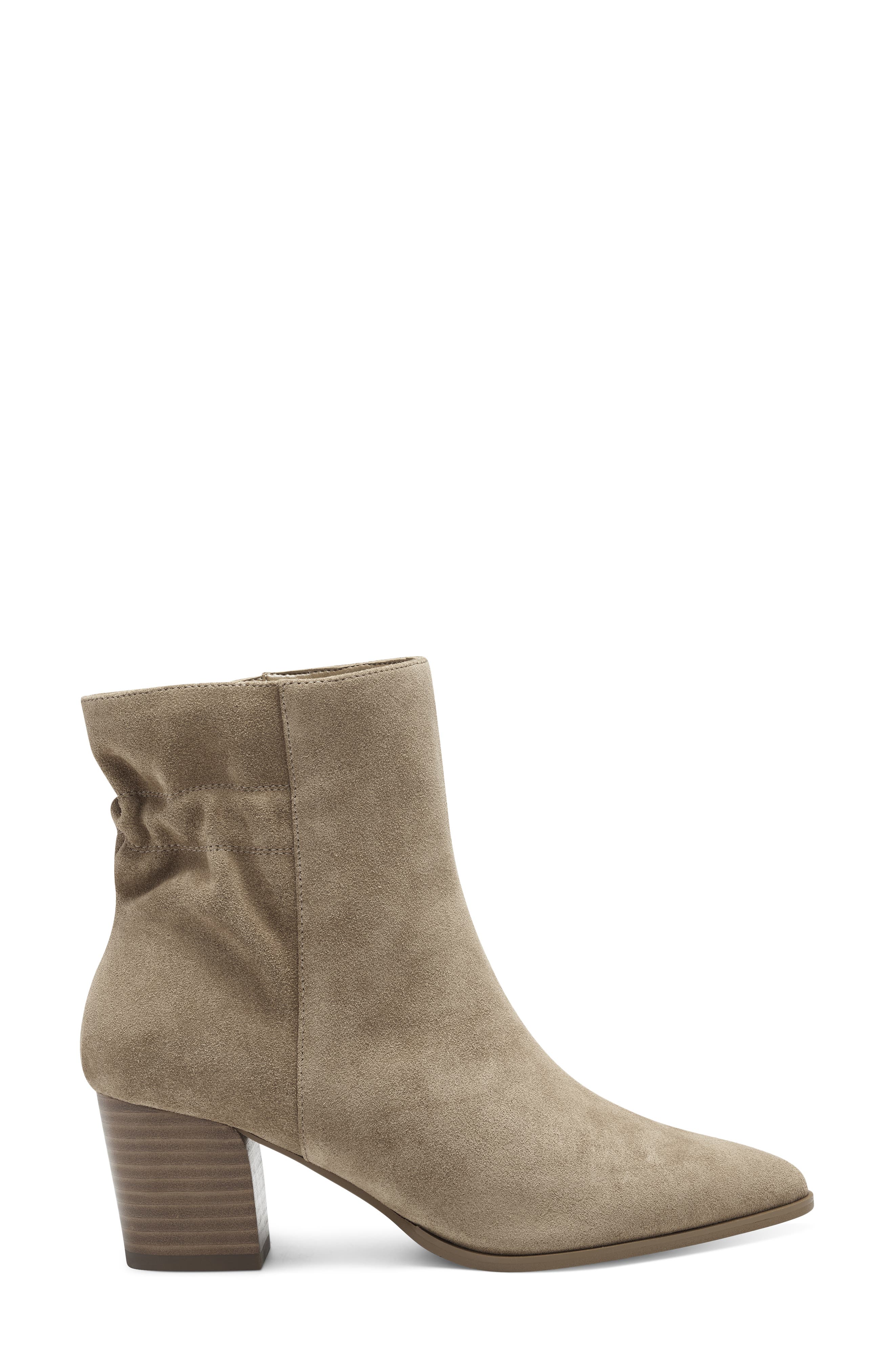 Maeryn Pointed Toe Bootie, Alternate, color, HONEY SUEDE