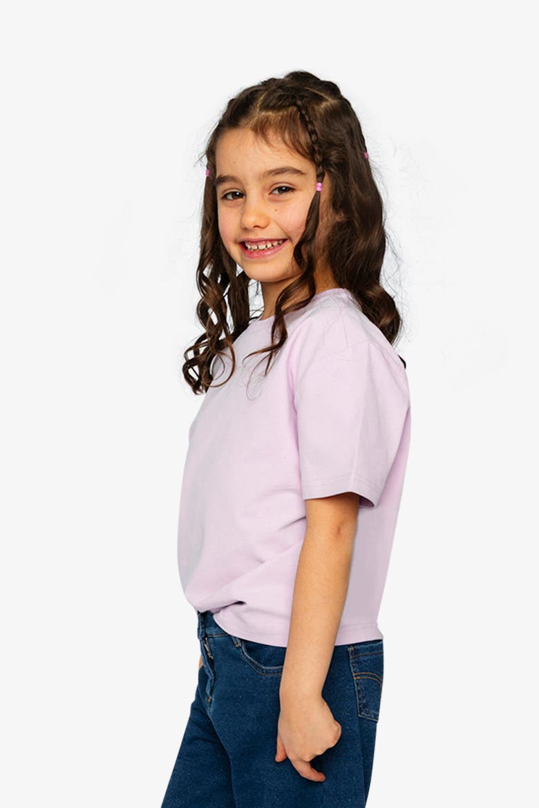 Relaxed Heavy Jersey Wide Short Sleeve T-Shirt, Alternate, color, Mauve