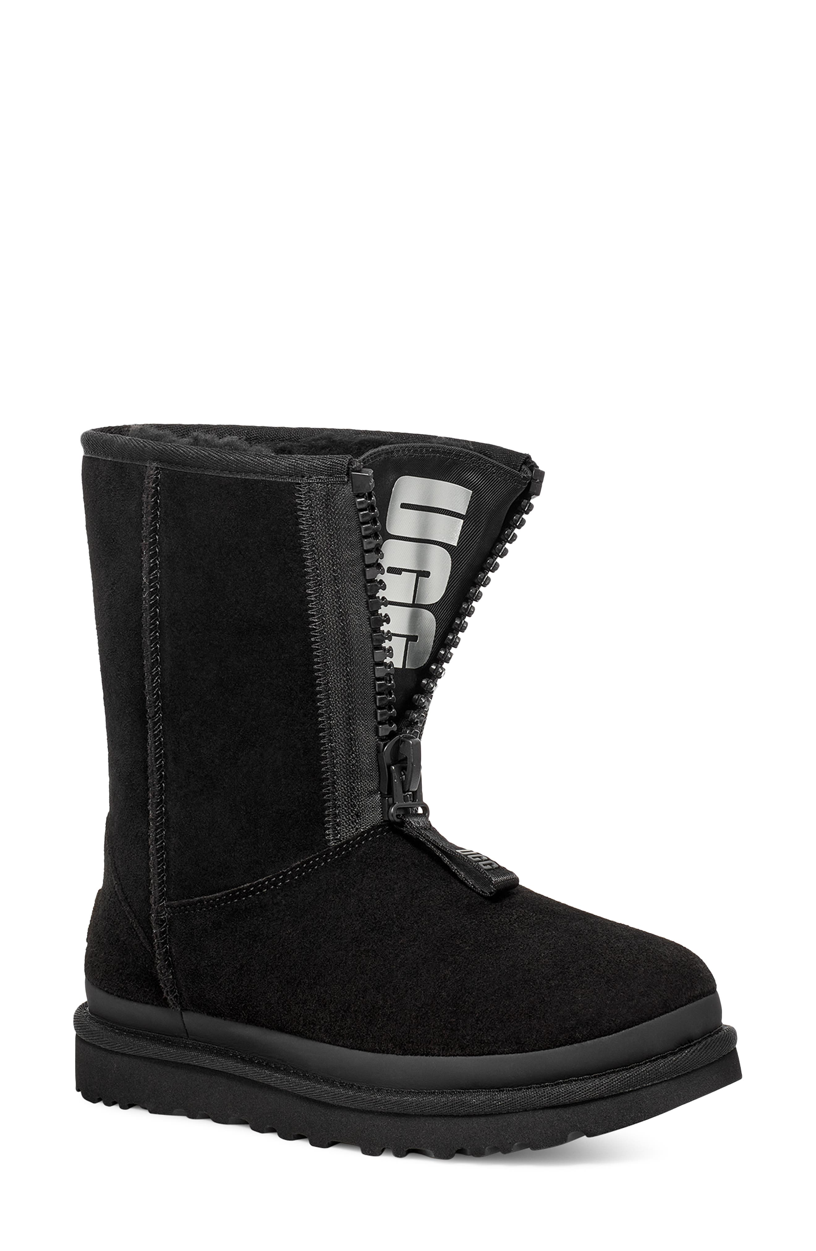 UGG<sup>®</sup> Classic Zip Front Short Boot, Alternate, color, 