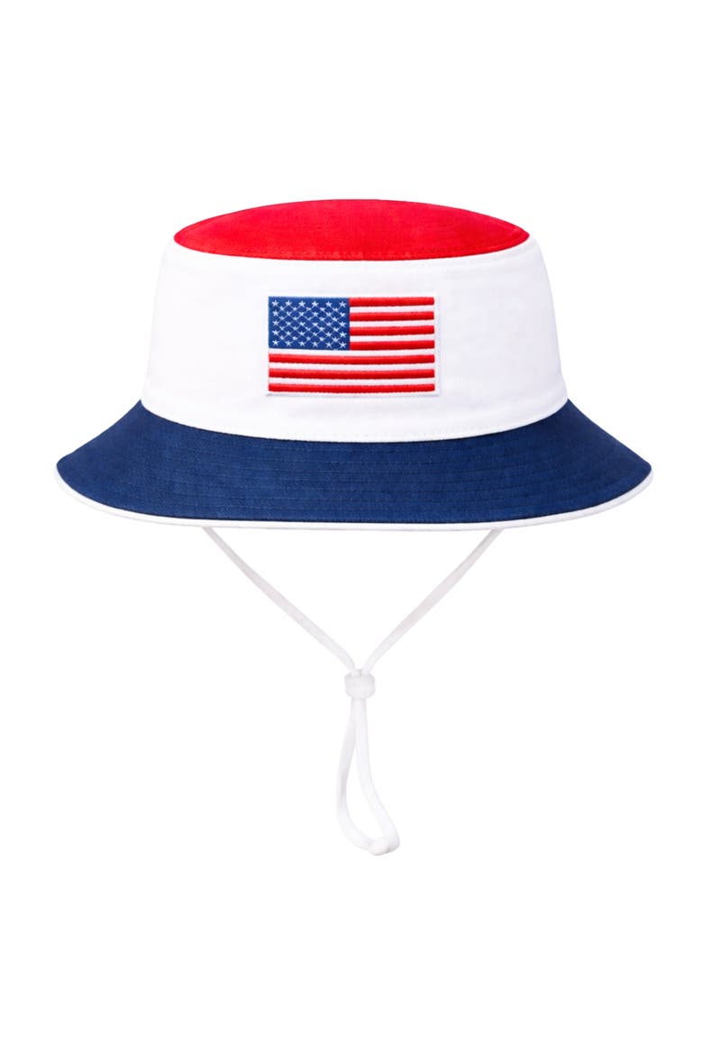 American Flag Bucket Hat, Alternate, color, Red/White/Blue