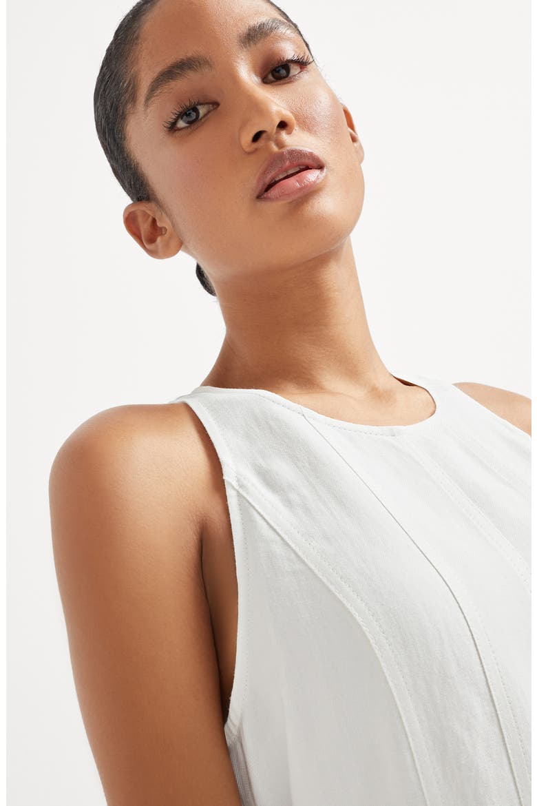 Fluid dress, Alternate, color, White