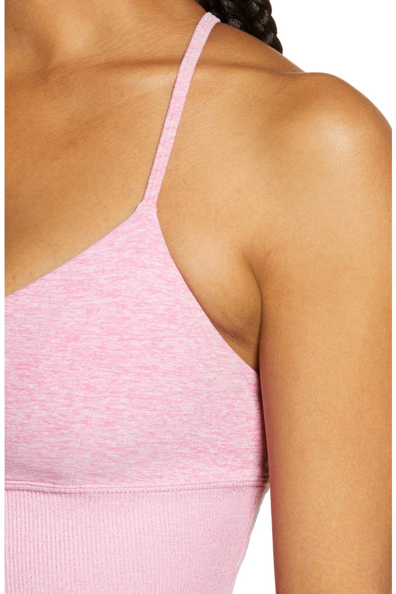 Alosoft Yoga Bra, Alternate, color, PARISIAN PINK HEATHER