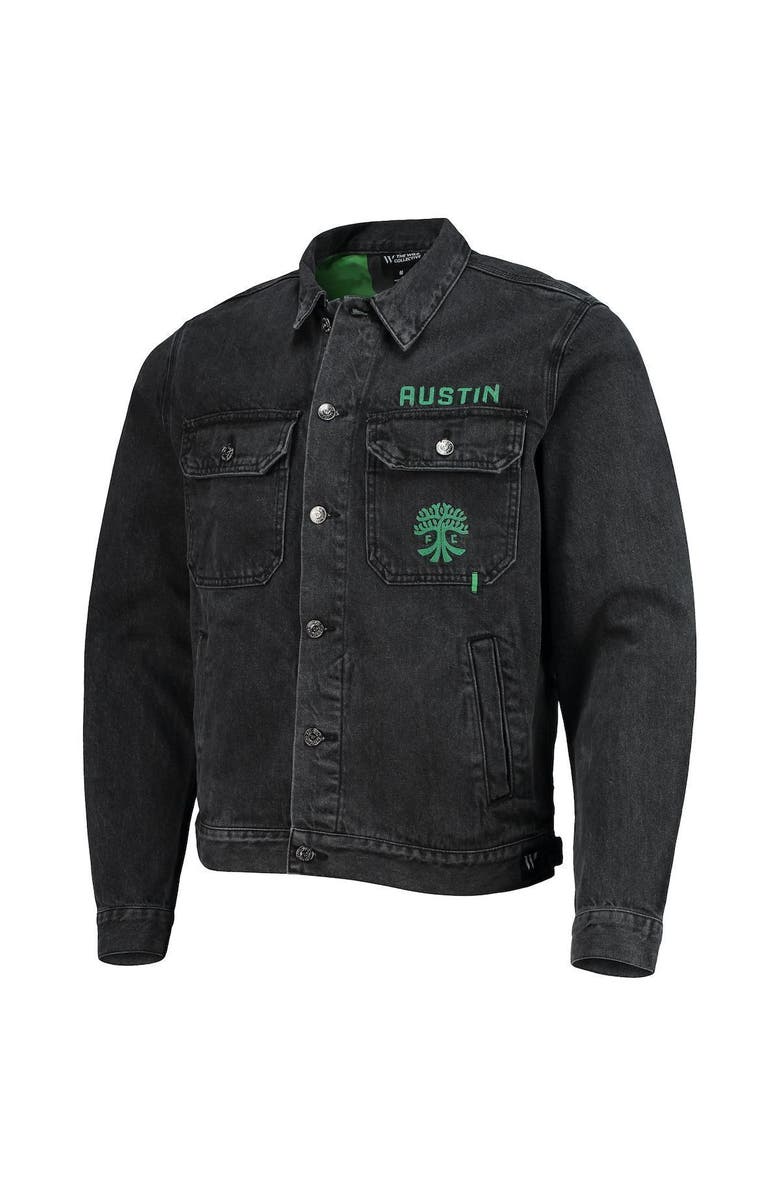 THE WILD COLLECTIVE Men's The Wild Collective Black Austin FC Denim Button-Up Jacket, Alternate, color, Black