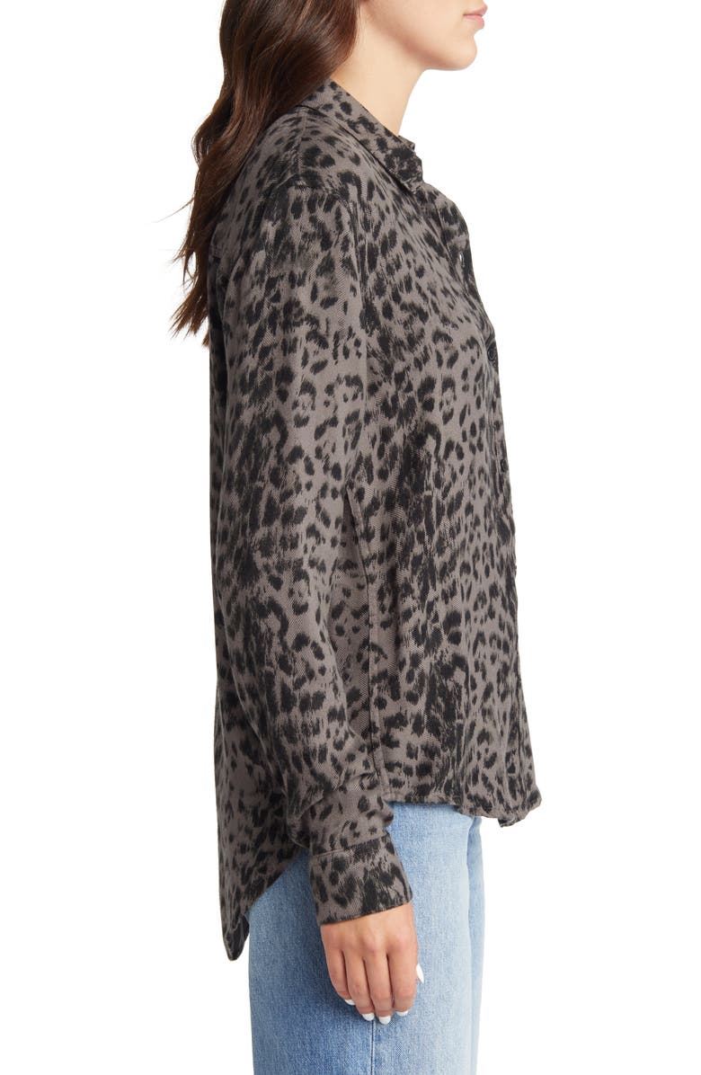 Rails Hunter Leopard Print Button-Up Shirt, Alternate, color,