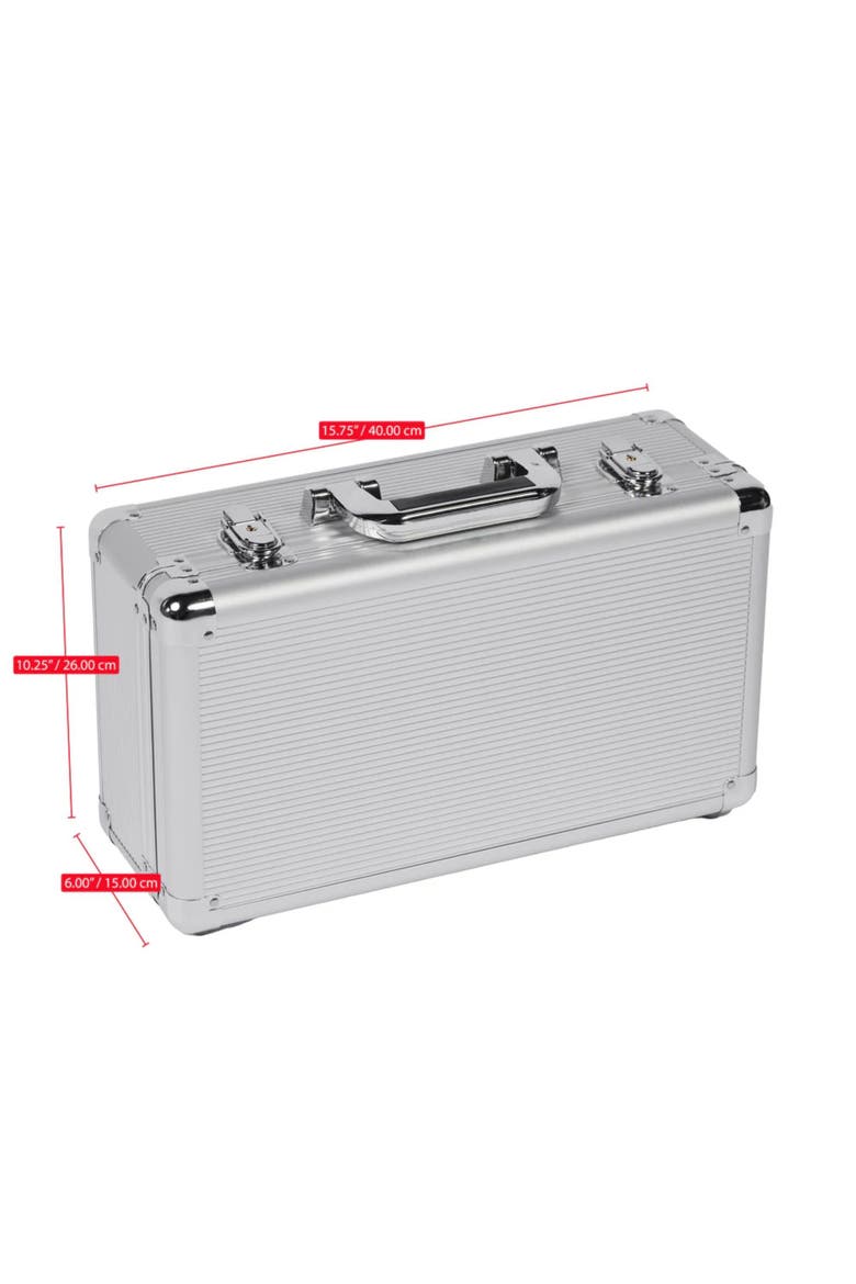 VinBottle 2-Bottle Case - Silver, Alternate, color, Silver