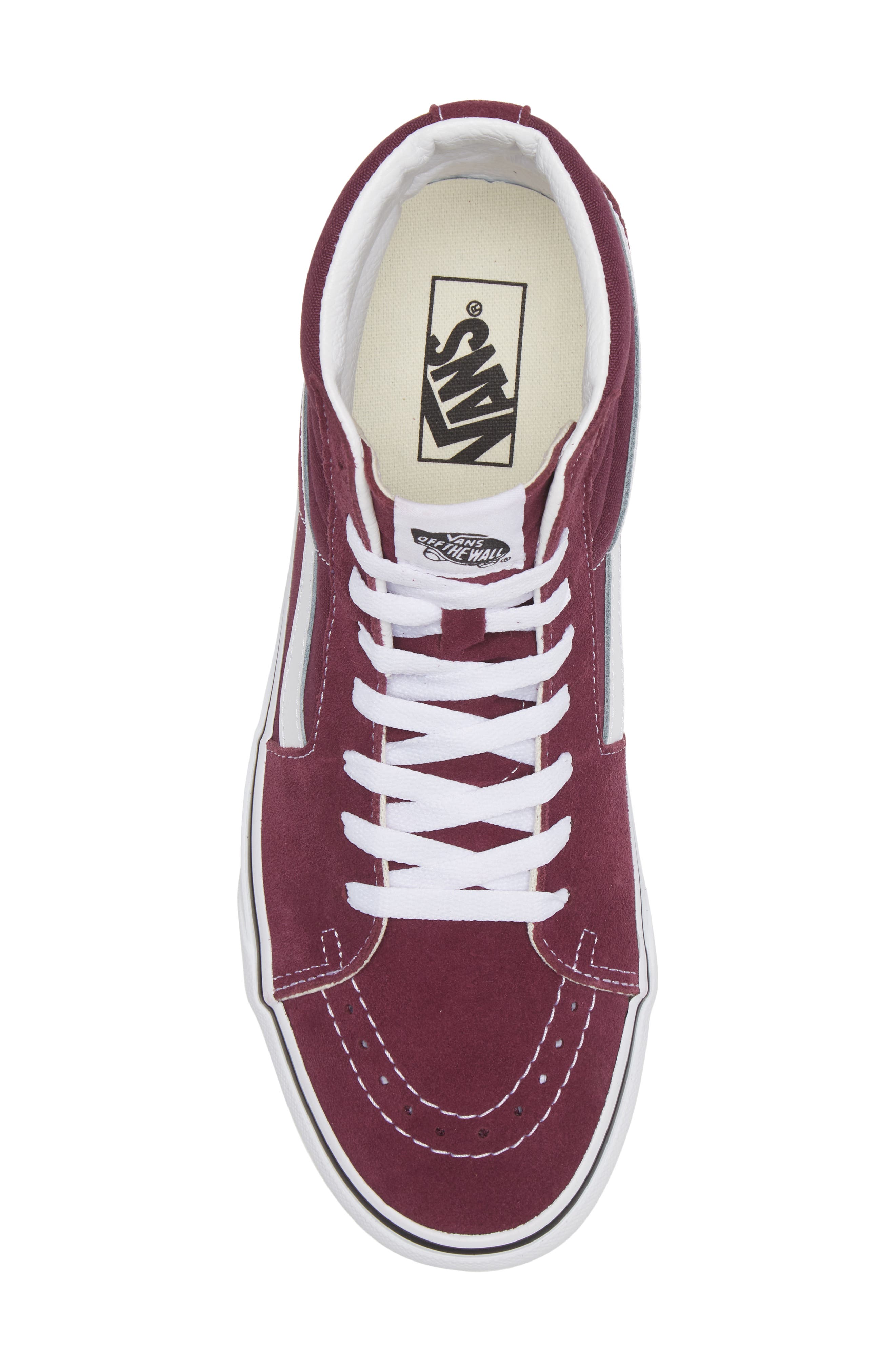 Sk8-Hi Sneaker, Alternate, color, GRAPE WINE/ TRUE WHITE