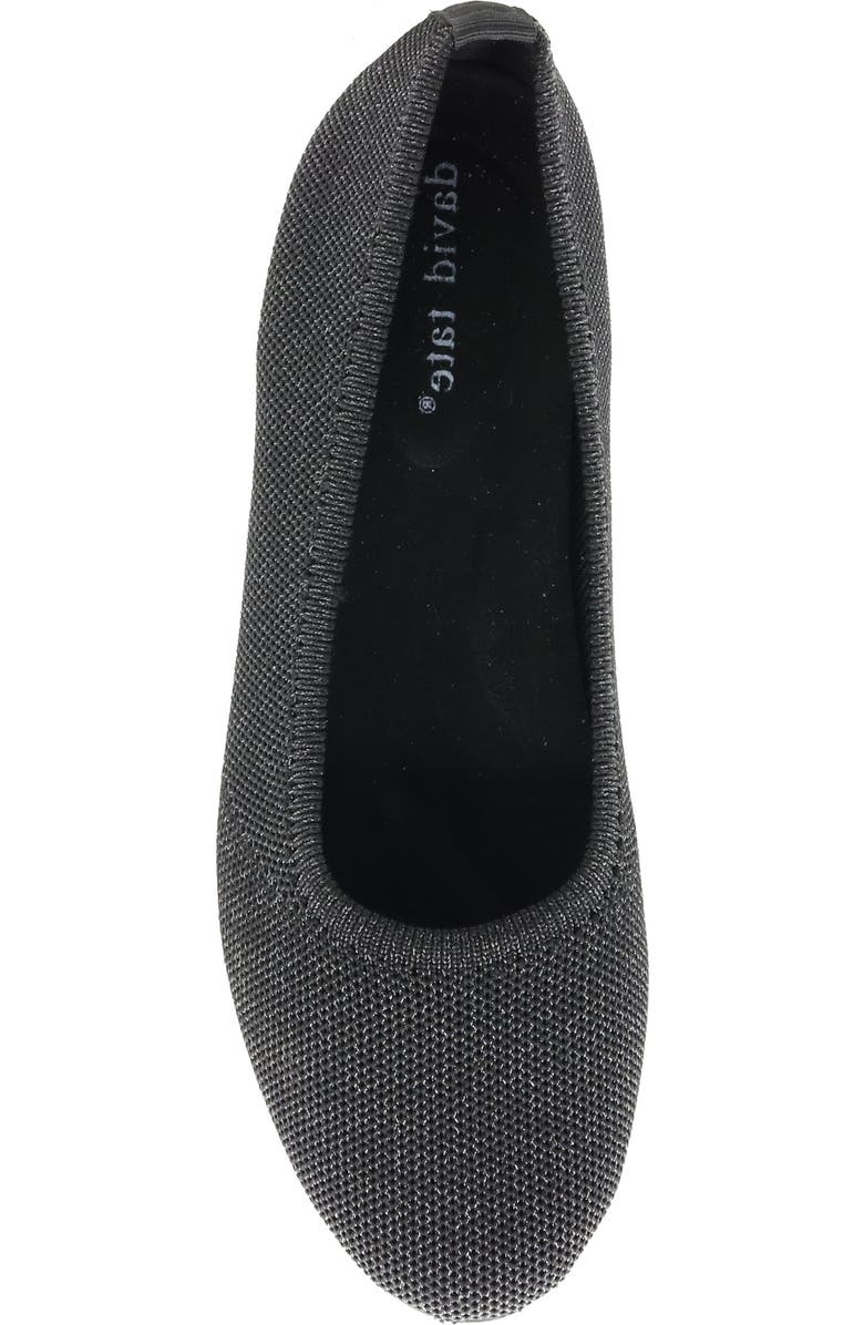David Tate Runway Ballet Flat, Alternate, color, Black Metallic