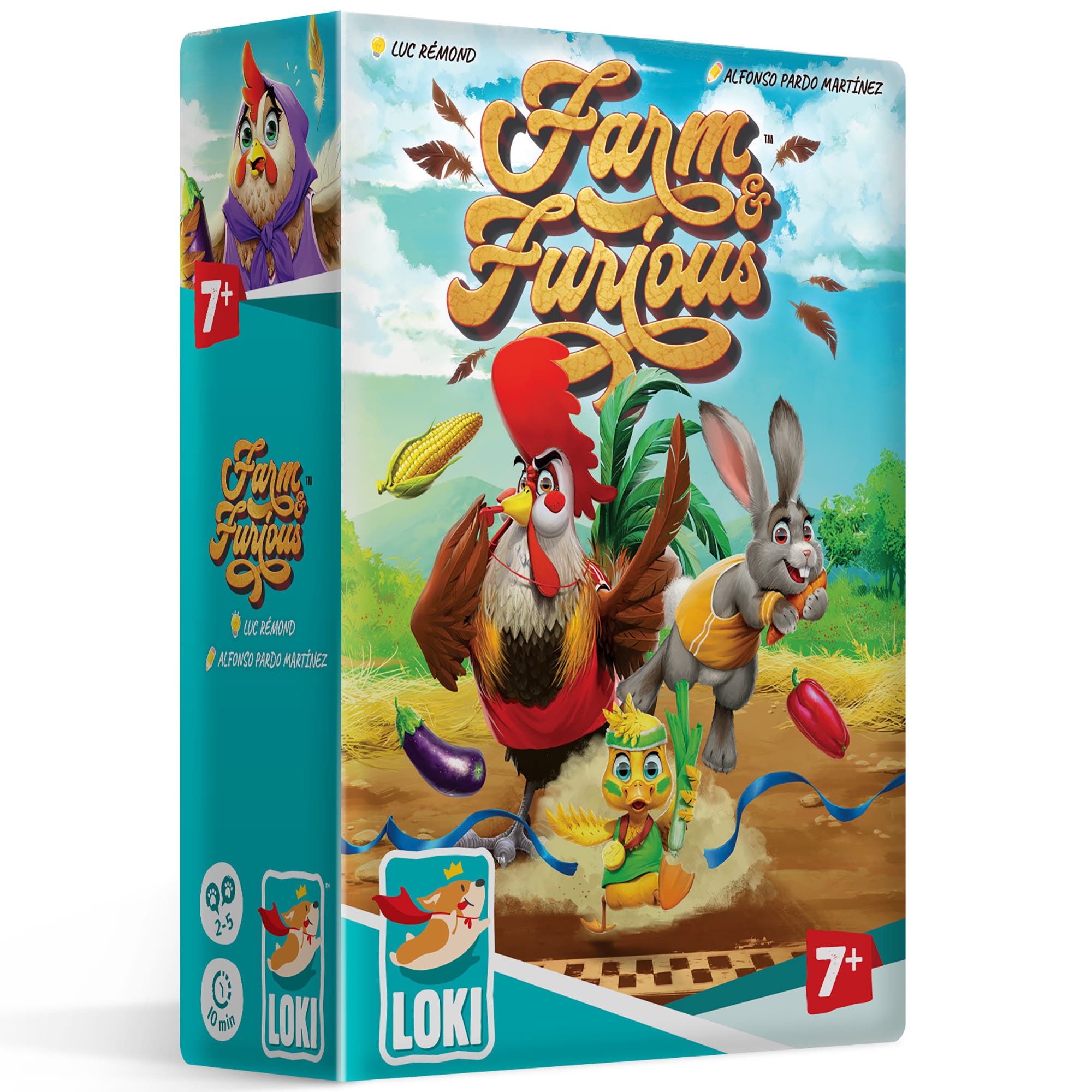 LOKI Farm & Furious Animal Racing Card Game, Kids & Family, Ages 7+ in Multicolored 