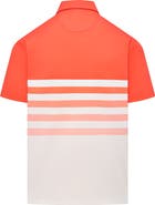 Eastside Golf Ombré Stripe Snap Placket Polo Top