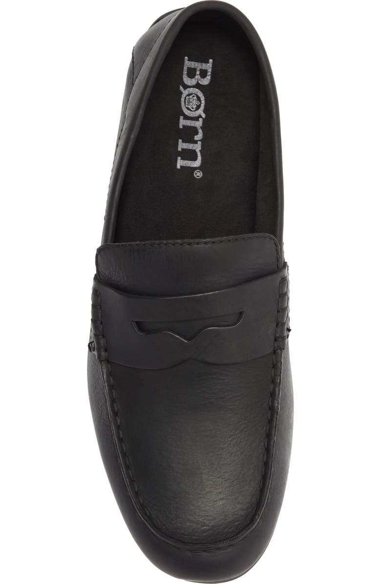 Børn Liam Penny Loafer, Alternate, color, Black Leather
