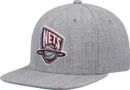 Mitchell & Ness Men's Mitchell & Ness Heathered Gray New Jersey Nets Hardwood Classics Team 2.0 Snapback Hat