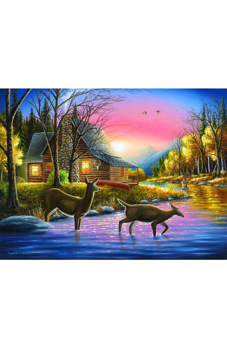 Sunsout River's Crossing 500 piece Jigsaw Puzzle for Adults, Alternate, color, Multicolor