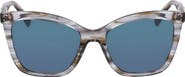 Longchamp Le Pliage 54mm Gradient Cat Eye Sunglasses