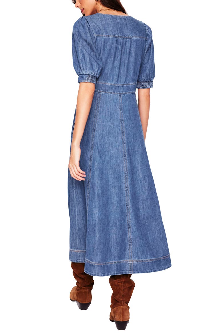 Denim A-Line Dress, Alternate, color, DENIM