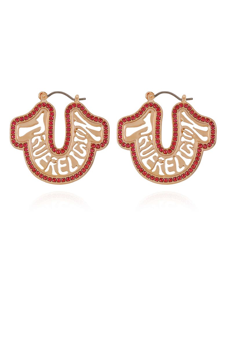 Logo horseshoe hoop, Main, color, ROSEGOLDTONE