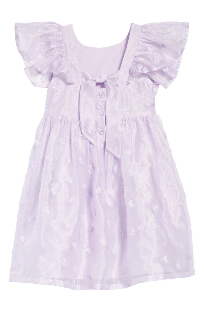 Nordstrom Kids' Embroidered Mesh Dress, Alternate, color,
