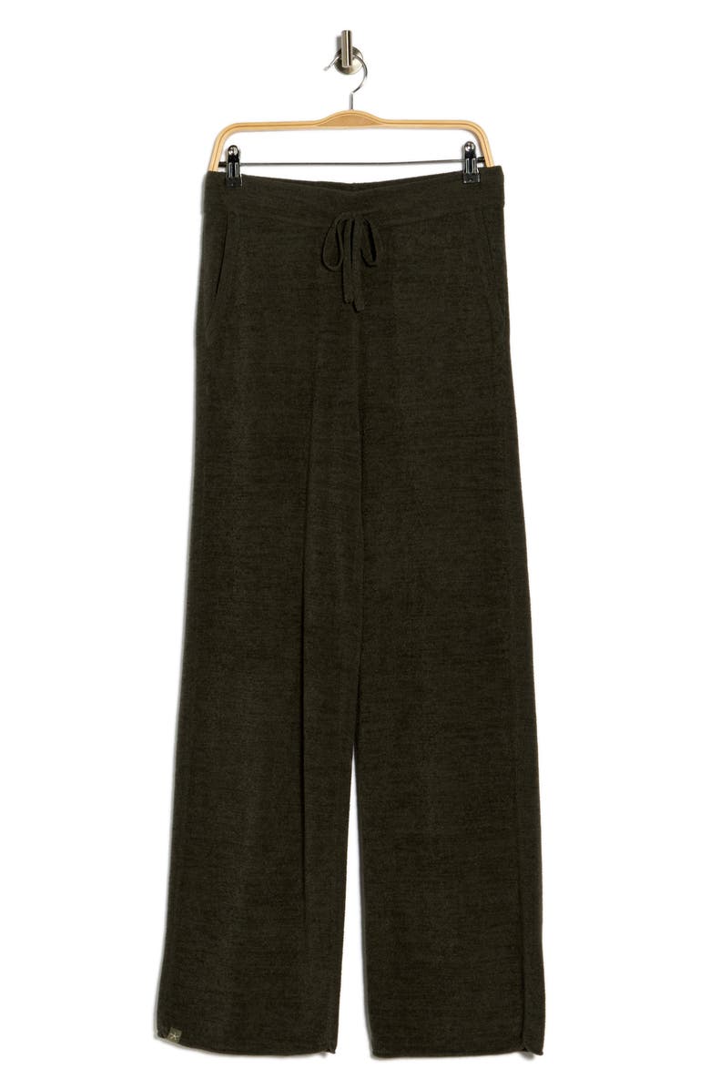 Barefoot Dreams<sup>®</sup> CozyChic<sup>®</sup> Ultra Lite<sup>®</sup> Rib Rolled Edge Pants, Alternate, color, Dark Moss