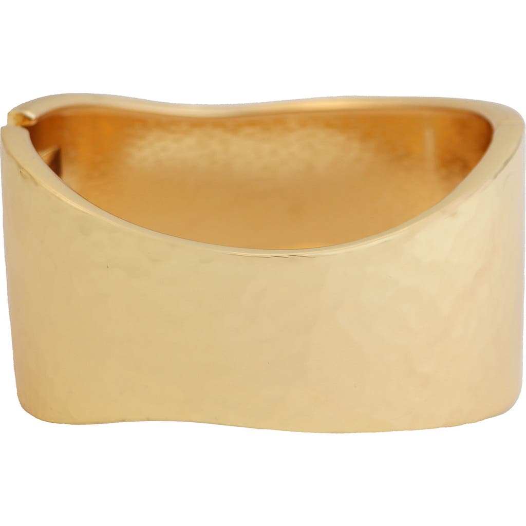 Panacea Tapered Hinge Bangle In Gold