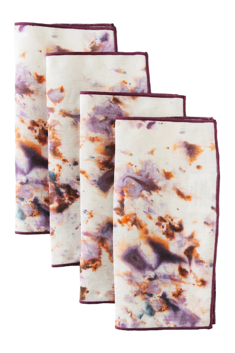 Rose Marble Cocktail Napkin Set, Alternate, color, Rose Marble