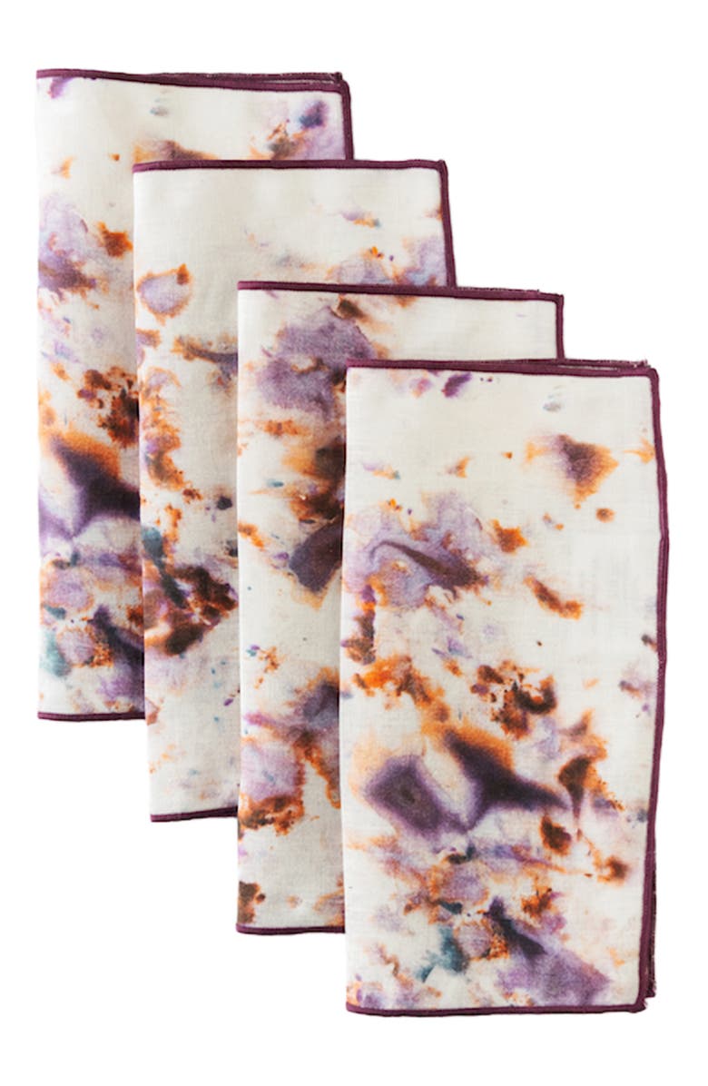 Goldie Home Rose Marble Cocktail Napkin Set, Alternate, color, Rose Marble
