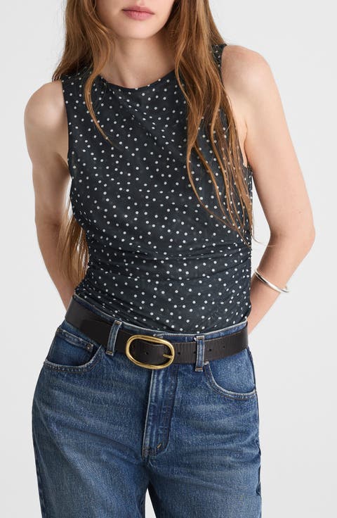 Sleeveless Double Layer Mesh Top