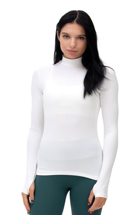 Cozy Mock Neck Long Sleeve Top