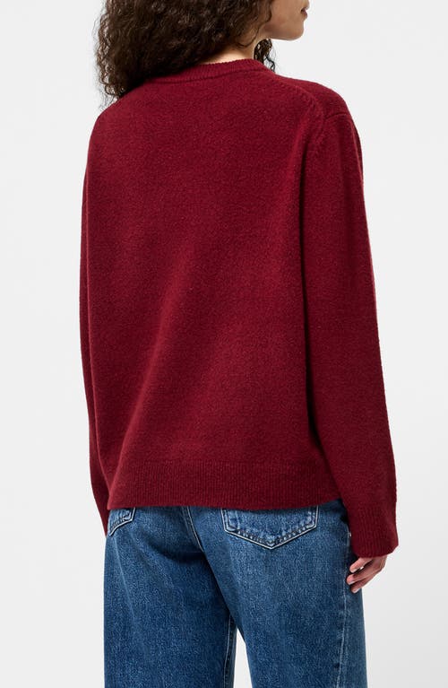 French Connection Emilia Knit Boyfriend Sweater In Red