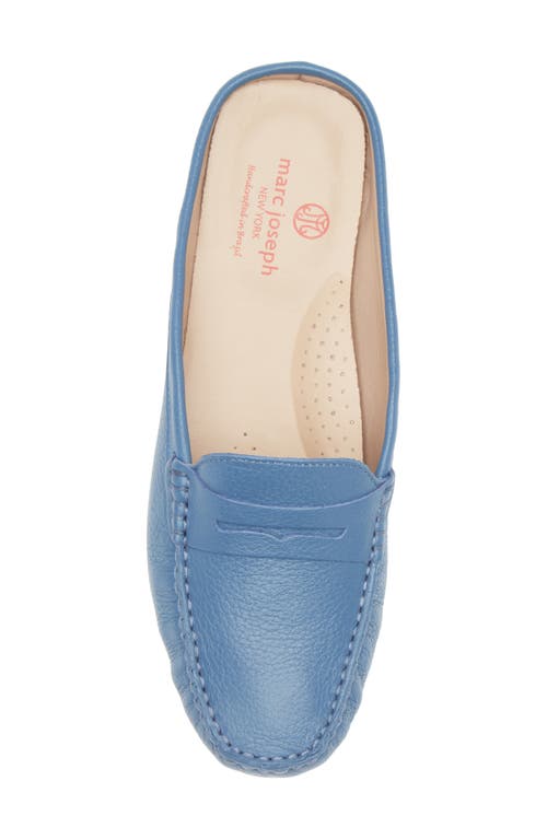 Marc Joseph New York Rosemary Dr Penny Loafer In Atlantic Blue Grainy