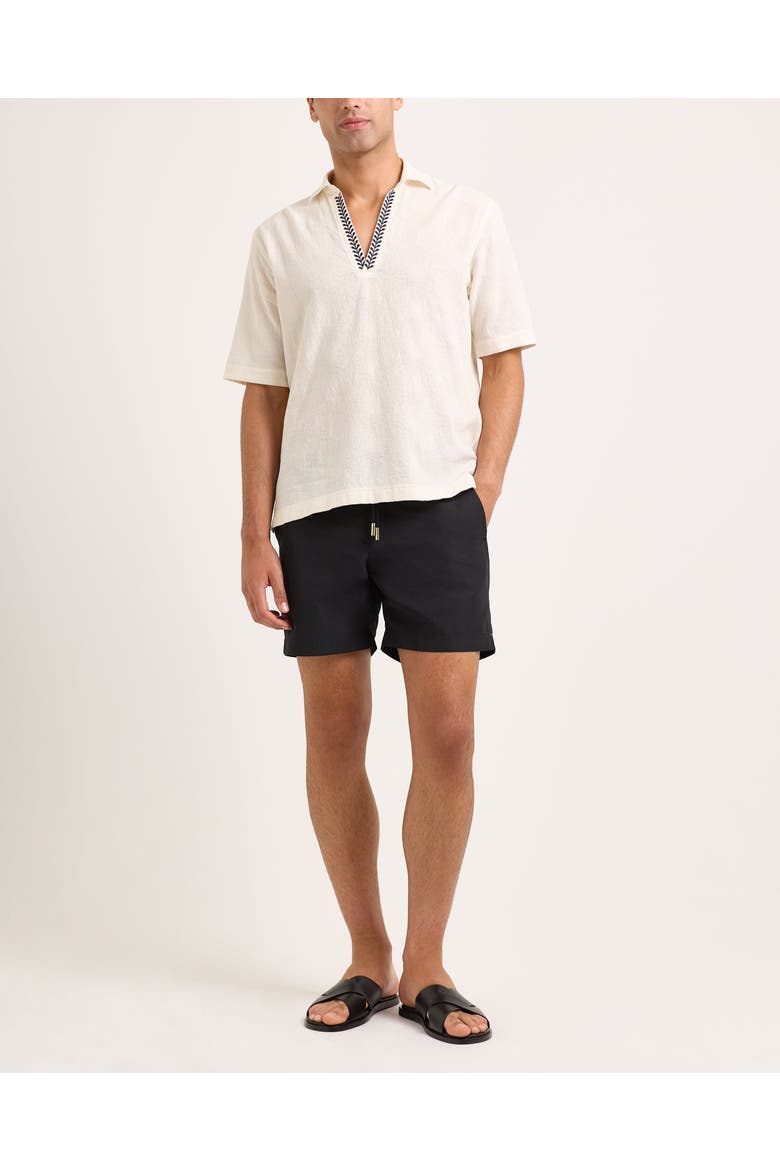 Bulldog Drawcord Mid-Length Lightweight Drawcord Swim Shorts, Alternate, color, NIGHT IRIS