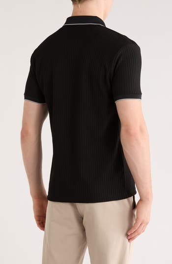 Tipped Half Zip Polo