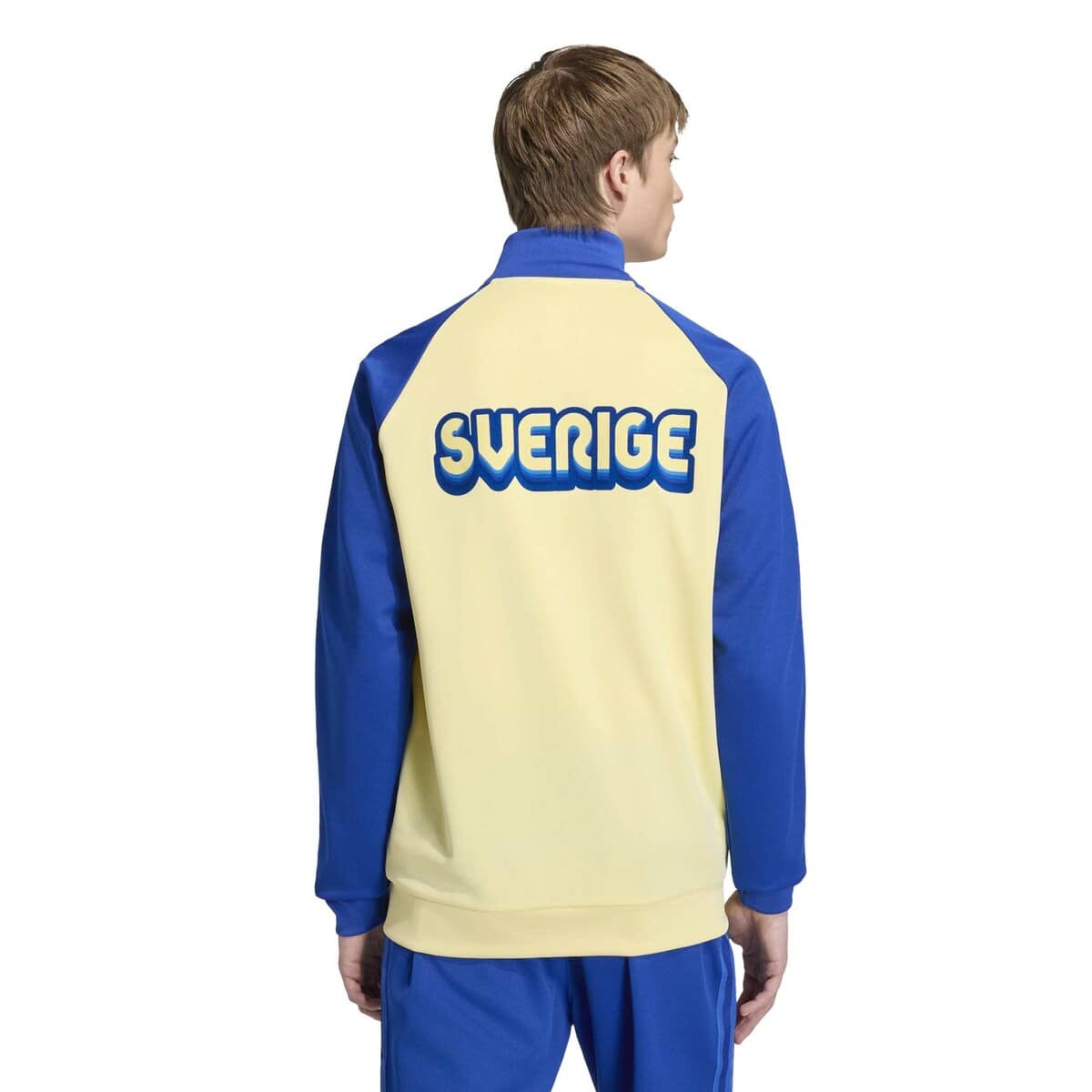Men's adidas Yellow Sweden National Team Originals Full-Zip Track Jacket - image 2