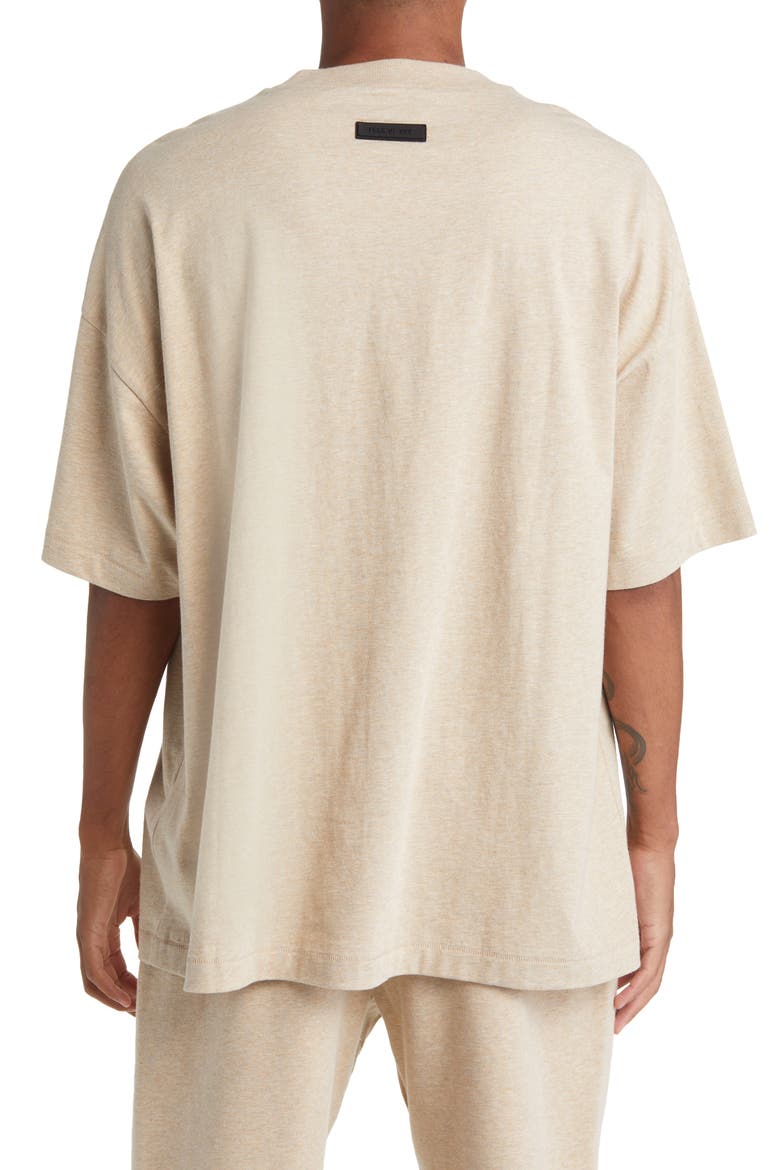 Logo Cotton T-Shirt, Alternate, color, GOLD HEATHER