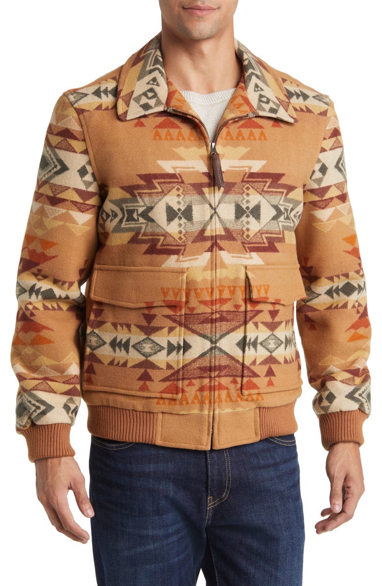 Pendleton Colton Jacquard Wool Jacket, Alternate, color, 