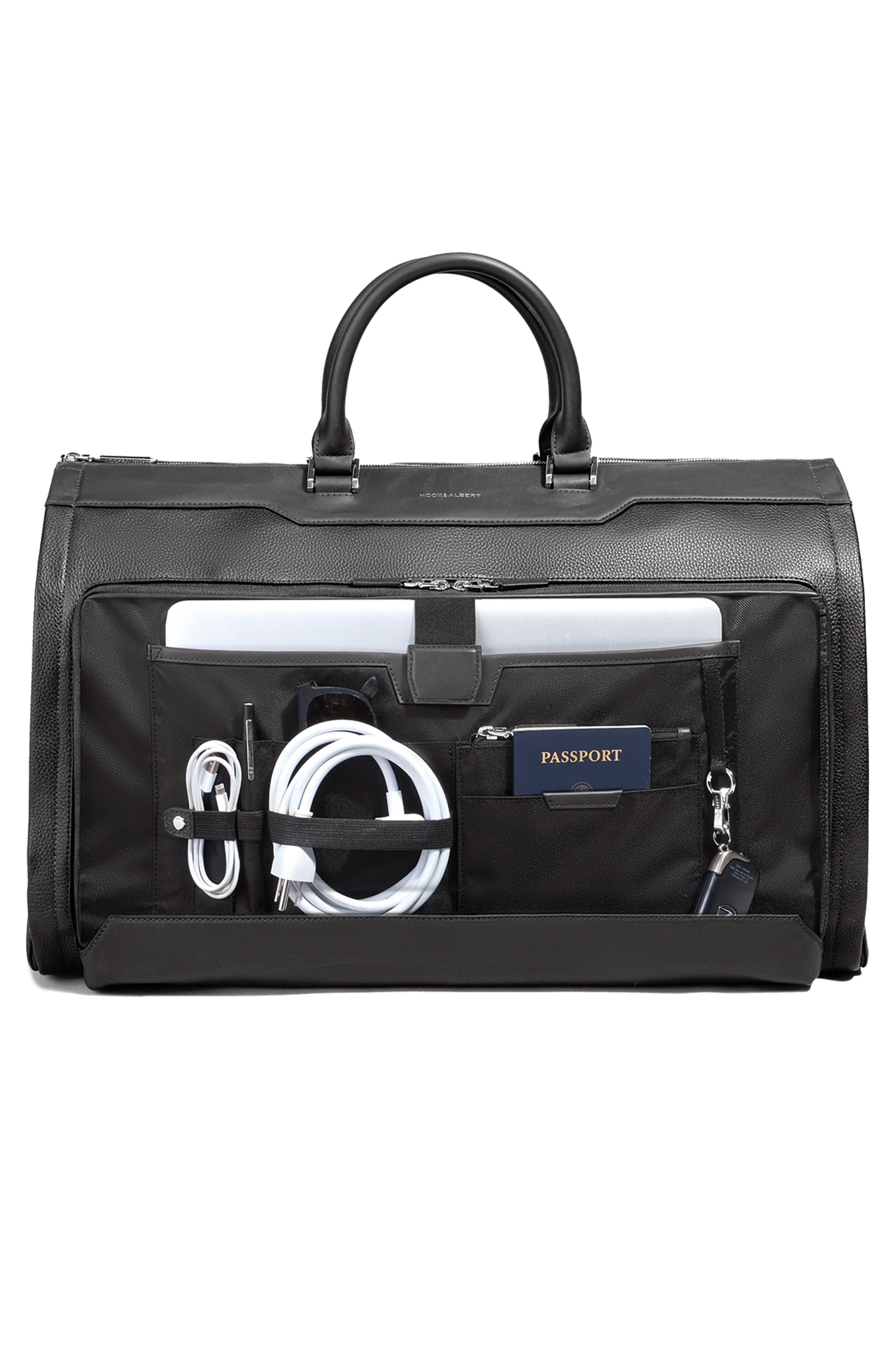 hook + ALBERT Leather Garment Weekend Pro Bag, Alternate, color, 