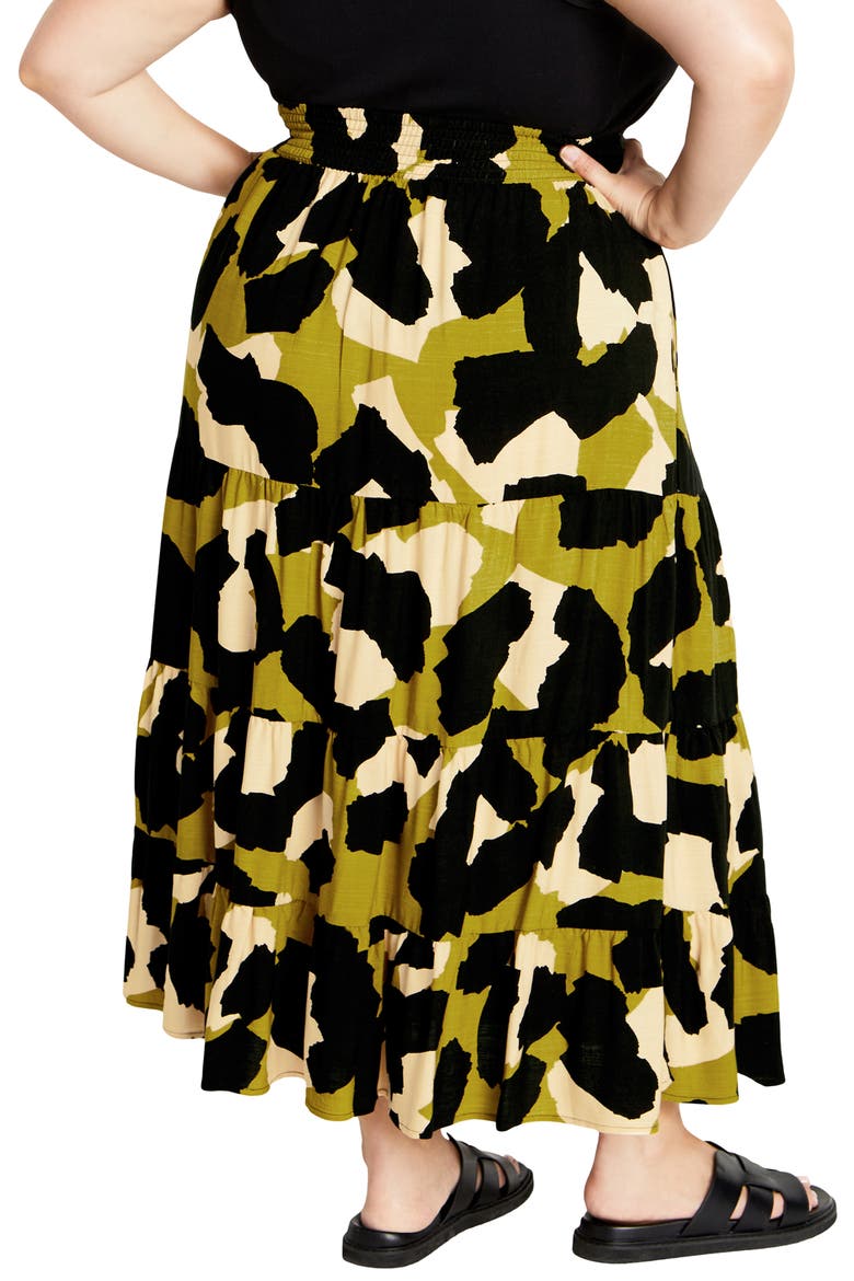 Piper Print Maxi Skirt, Alternate, color, DOWNTOWN