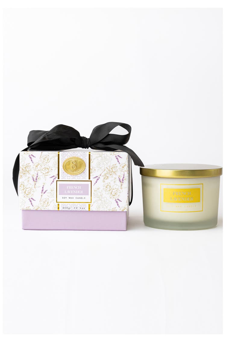French Lavender 3-Wick Candle, Main, color, LAVENDER