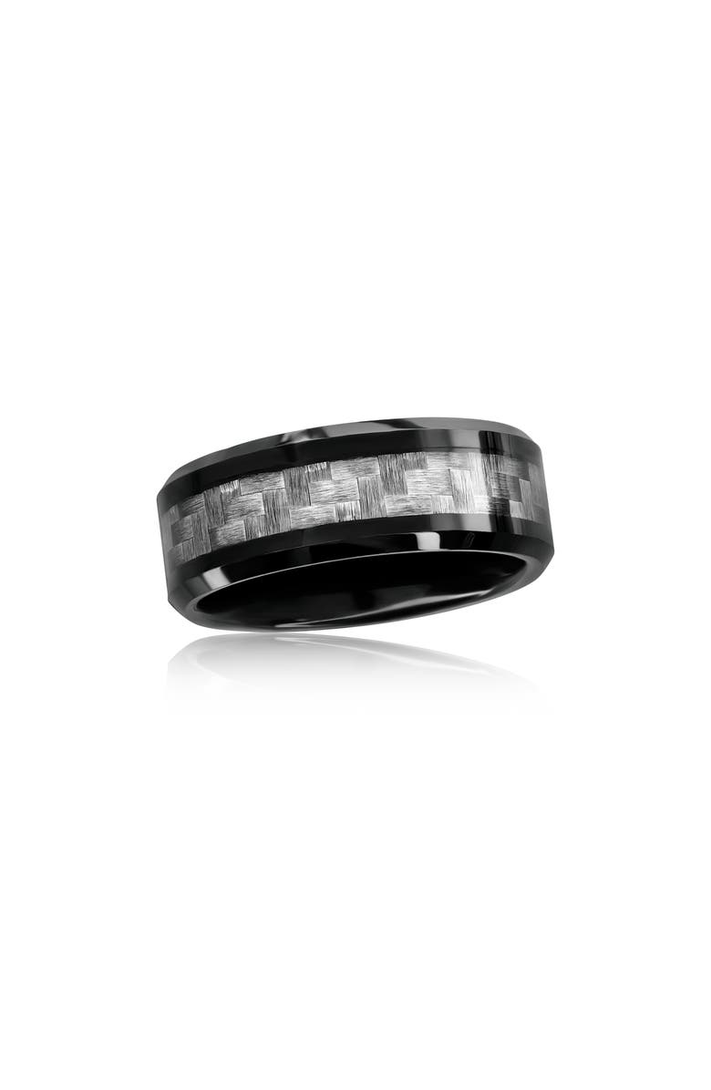 BLACKJACK Crosshatch Two-Tone Band Ring, Main, color, 