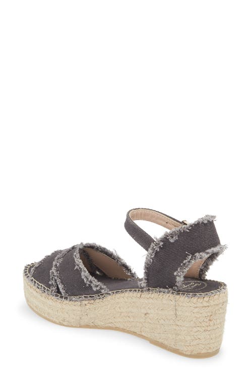 Toni Pons Irina Ankle Strap Wedge Sandal In Black Fabric