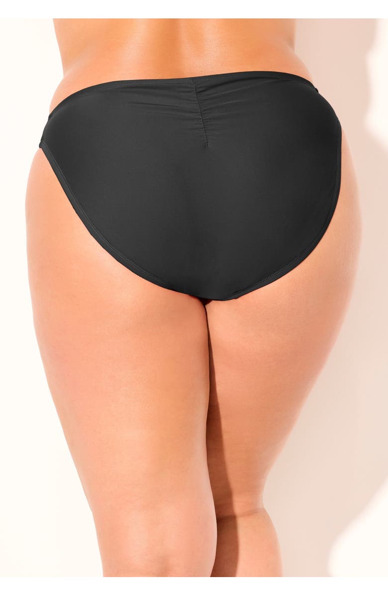 Swimsuits for All Triple String Swim Brief, Alternate, color, Black