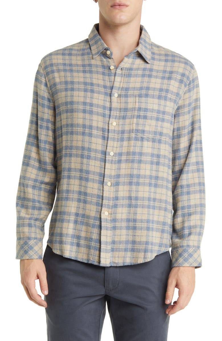 Rails Lennox Relaxed Fit Plaid Cotton Blend Button-Up Shirt, Main, color,