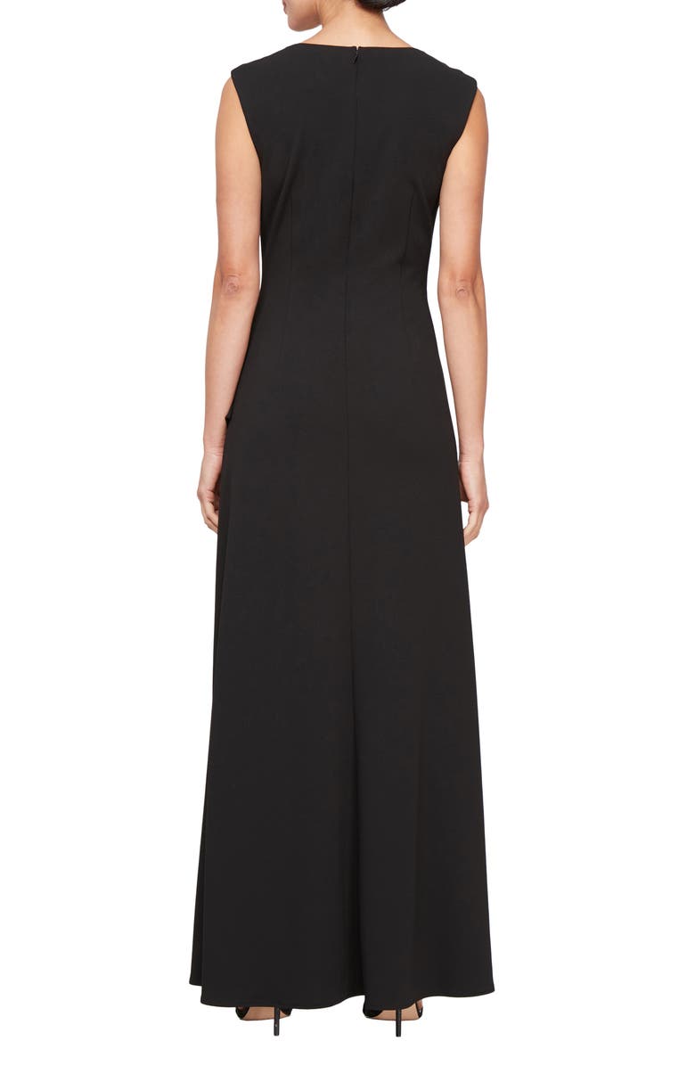 Alex Evenings Gathered Sleeveless Evening Gown, Alternate, color,