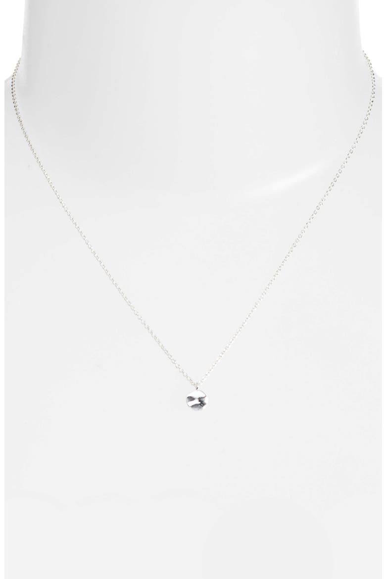 Chloe Small Pendant Necklace, Alternate, color, SILVER