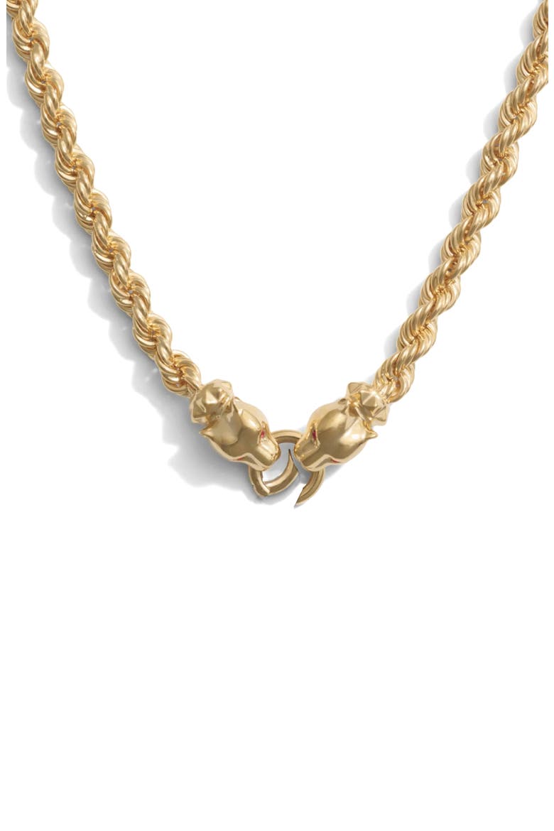 Jaguar Collector Necklace, Main, color, 14K GOLD VERMEIL